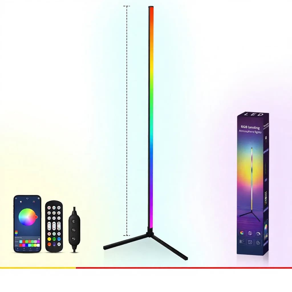Talna svetilka RGB s sinhronizacijo glasbe, daljincem in upravljanjem prek aplikacije