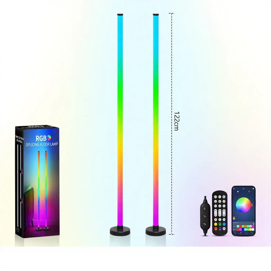 RGB talna svetilka s sinhronizacijo z glasbo, 360° sijajem in upravljanjem prek aplikacije za gaming