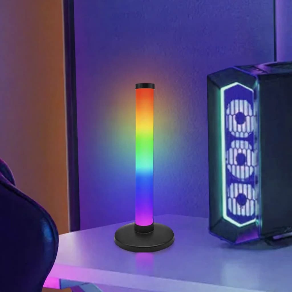 RGB svetloba za ozračje, odzivna na zvok, za namizno gaming postavitev
