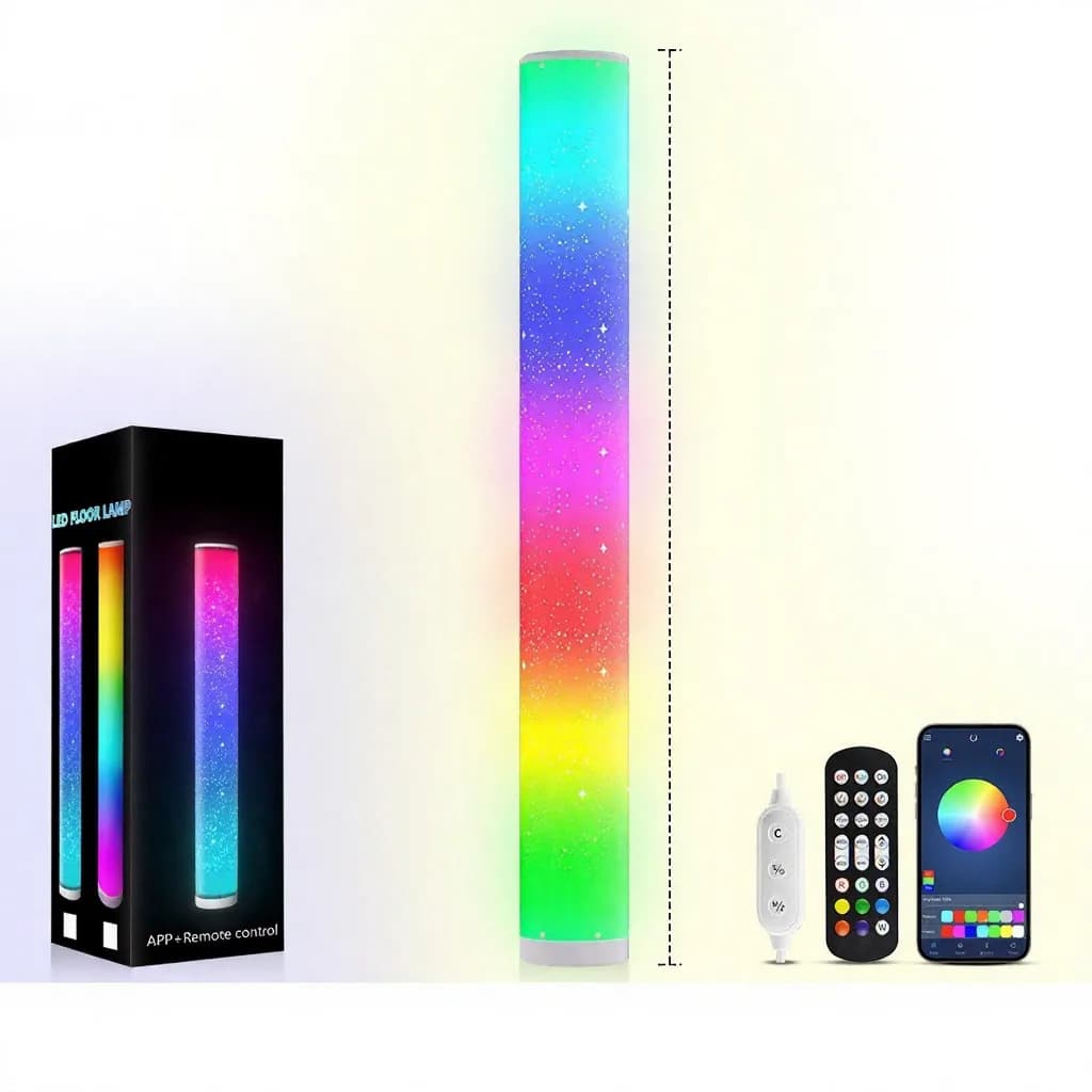 RGB LED talna svetilka z zvezdnatim vzorcem, daljinskim in aplikacijskim upravljanjem