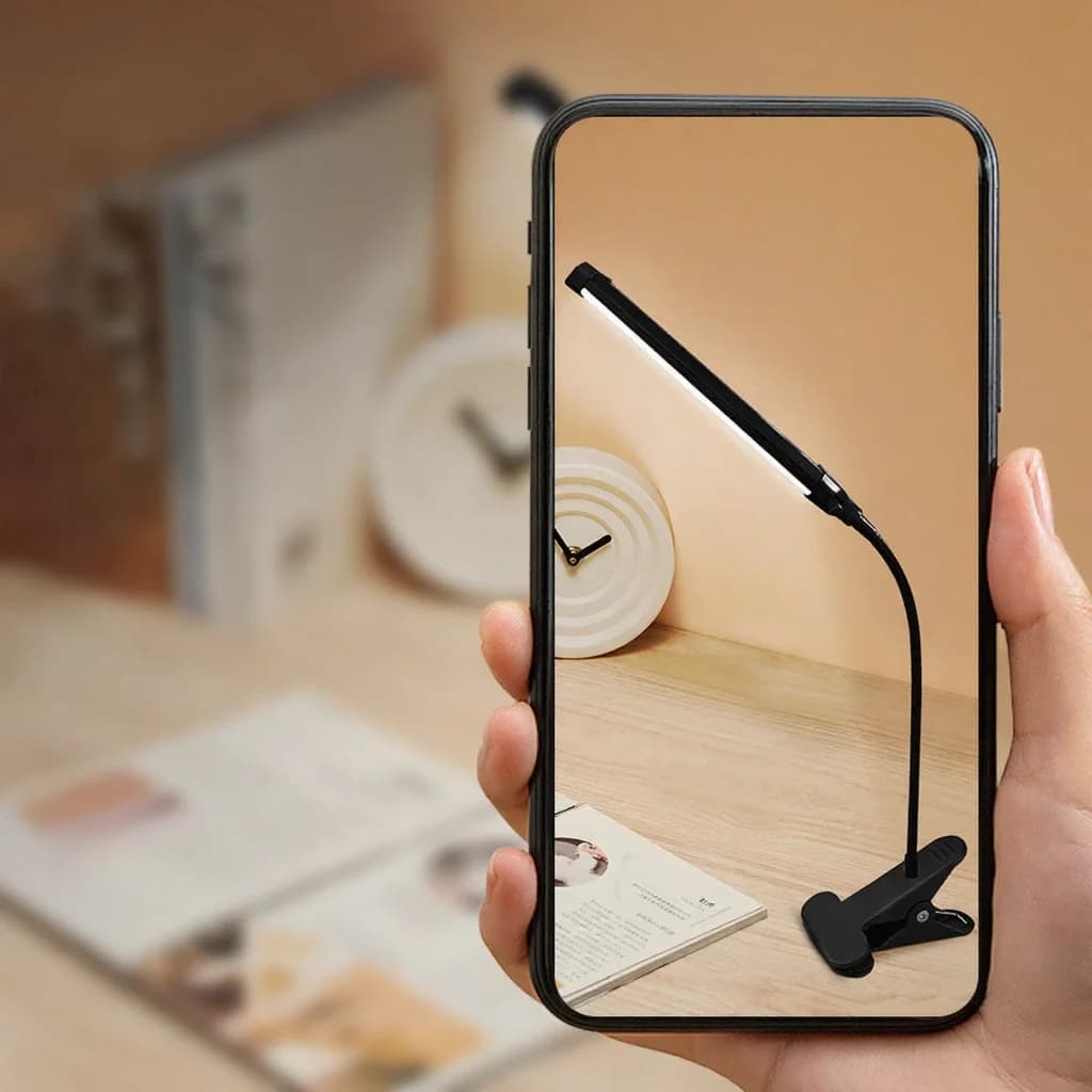USB LED namizna svetilka s sponko za branje in študij