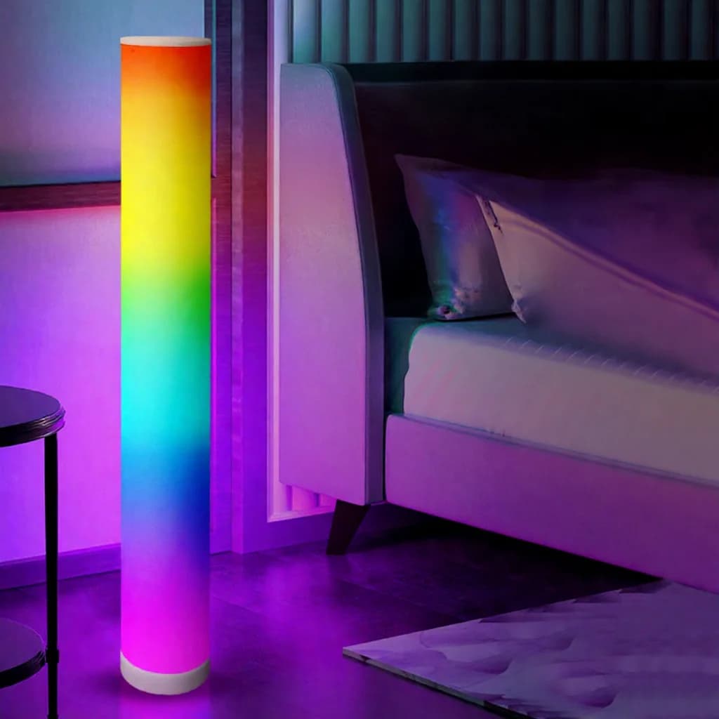 RGB talna svetilka valjaste oblike z daljincem in sinhronizacijo glasbe