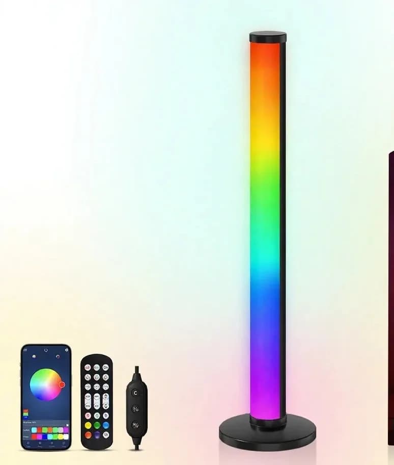 RGB LED namizna svetilka, odzivna na zvok, z upravljanjem prek aplikacije
