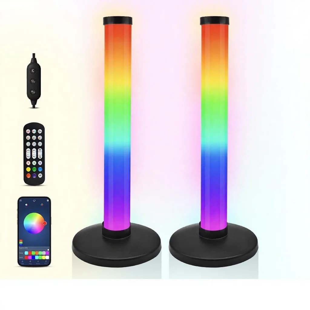 RGB svetloba za ozračje s sinhronizacijo zvoka in upravljanjem prek aplikacije za mizo