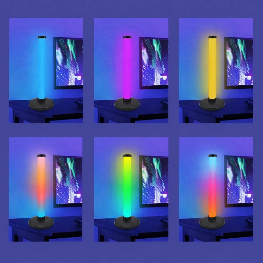 RGB svetloba za ozračje, odzivna na zvok, za namizno gaming postavitev