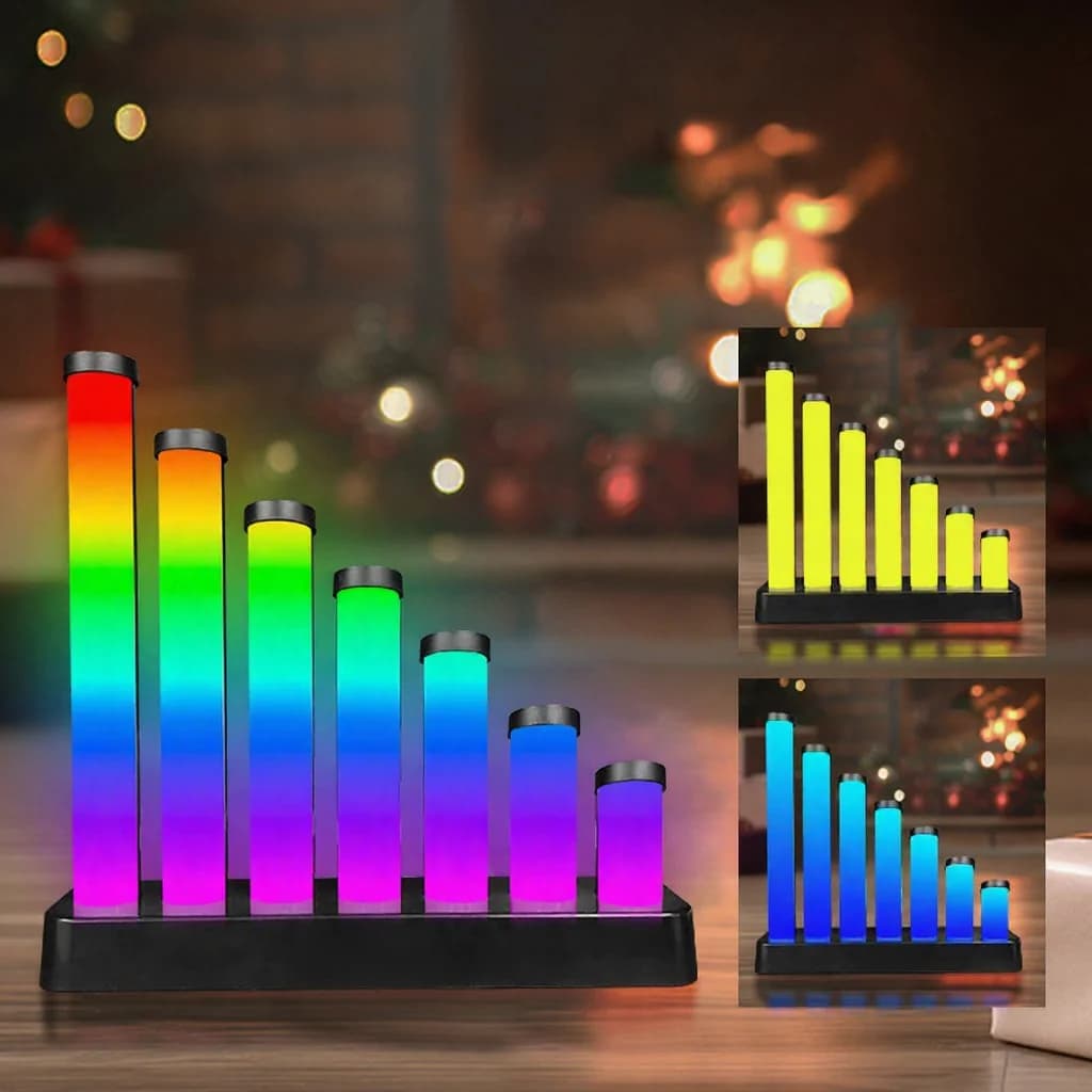 RGB LED namizna svetilka, odzivna na zvok, z upravljanjem prek aplikacije