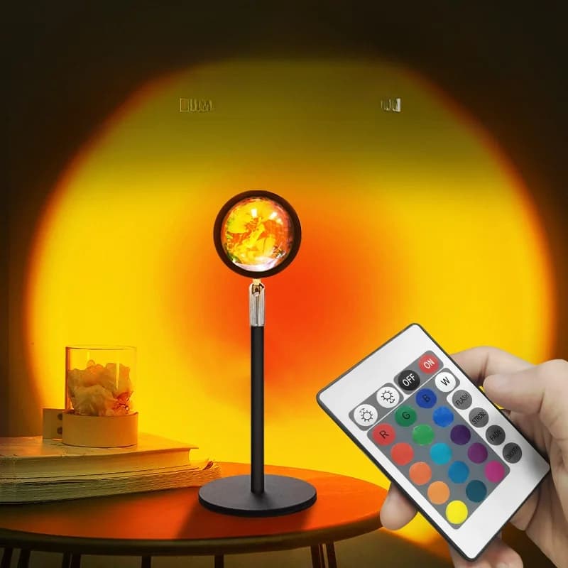 USB projekcijska svetilka Sunset RGB za ambientno osvetlitev