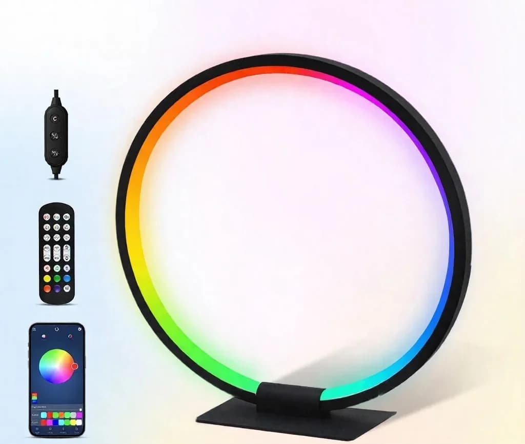 RGB LED ambientalna nočna svetilka s sinhronizacijo z glasbo