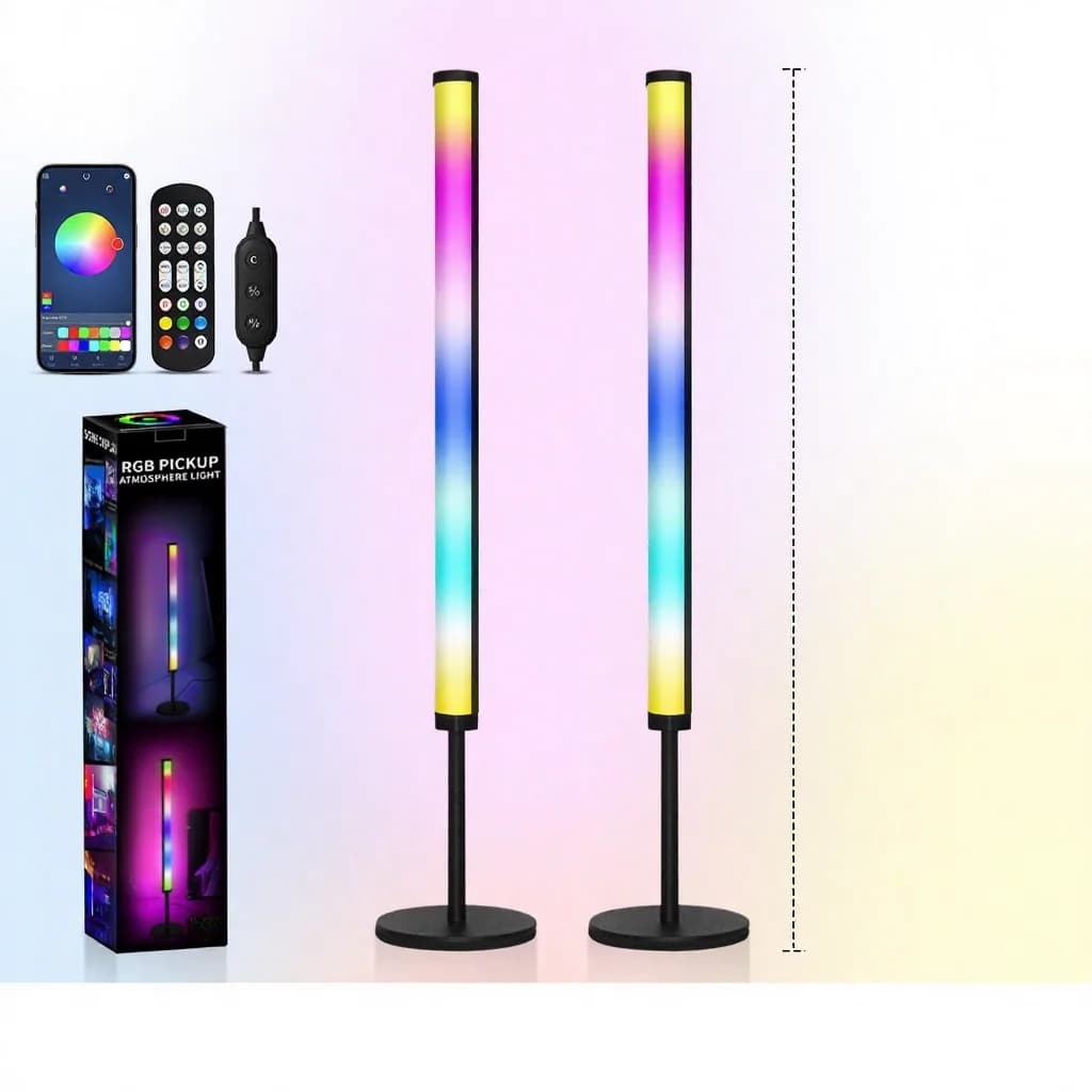 RGB LED namizna atmosferska svetilka s sinhronizacijo glasbe in upravljanjem prek aplikacije