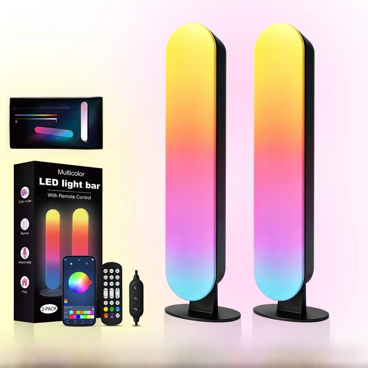 RGB LED ambientna svetloba z Bluetooth sinhronizacijo glasbe in upravljanjem prek aplikacije