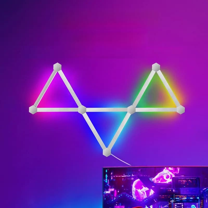 Pametne RGB LED stenske luči za spajanje z upravljanjem prek aplikacije in sinhronizacijo z glasbo
