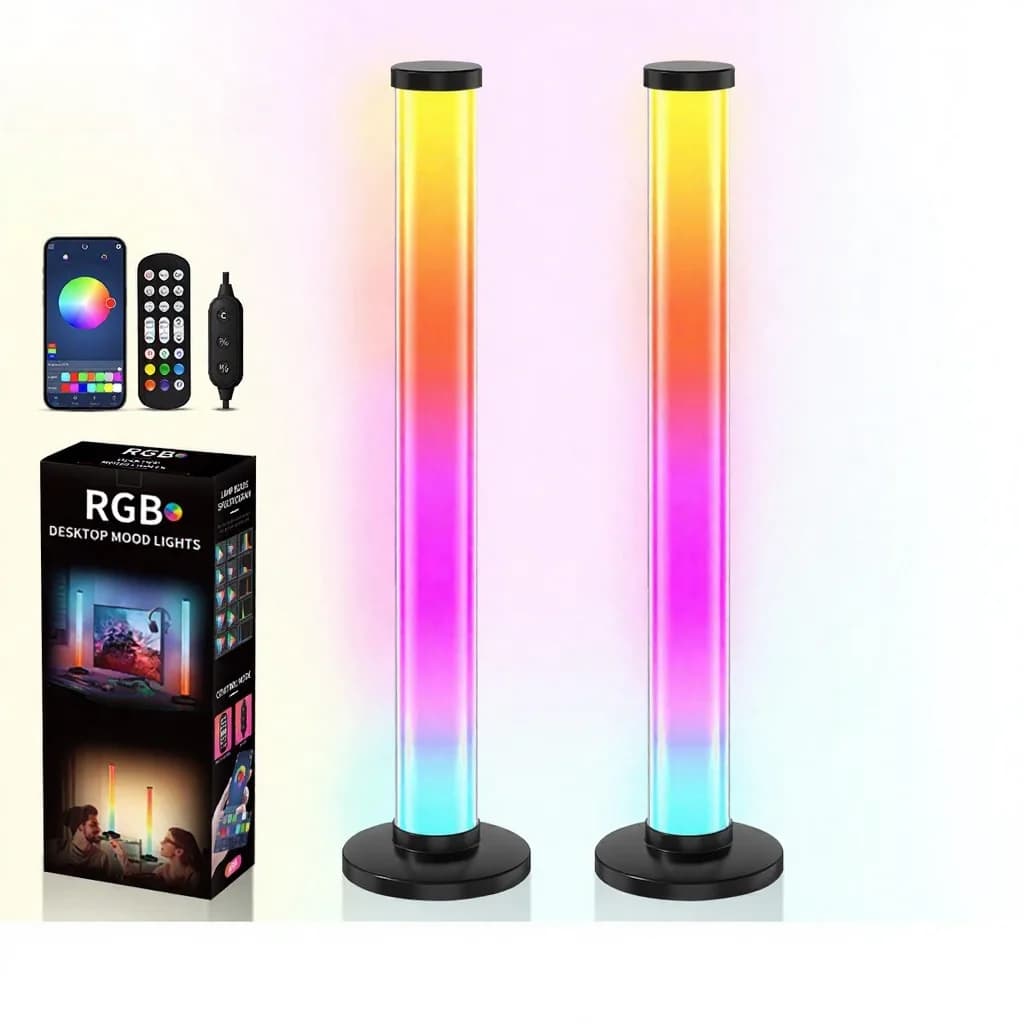 Namizna svetilka RGB 360 stopinj z odzivom na zvok, upravljanjem prek aplikacije in daljinskim upravljalnikom