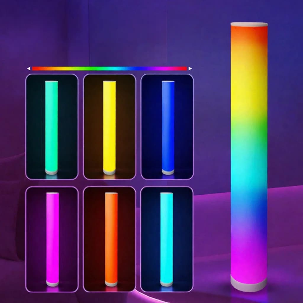 RGB talna svetilka valjaste oblike z daljincem in sinhronizacijo glasbe