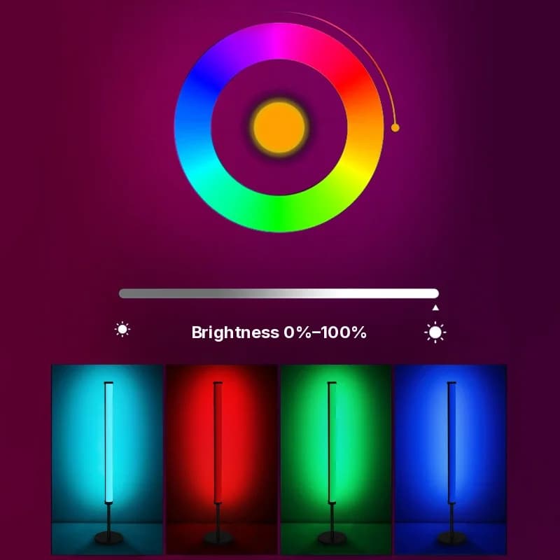 RGB LED namizna atmosferska svetilka s sinhronizacijo glasbe in upravljanjem prek aplikacije