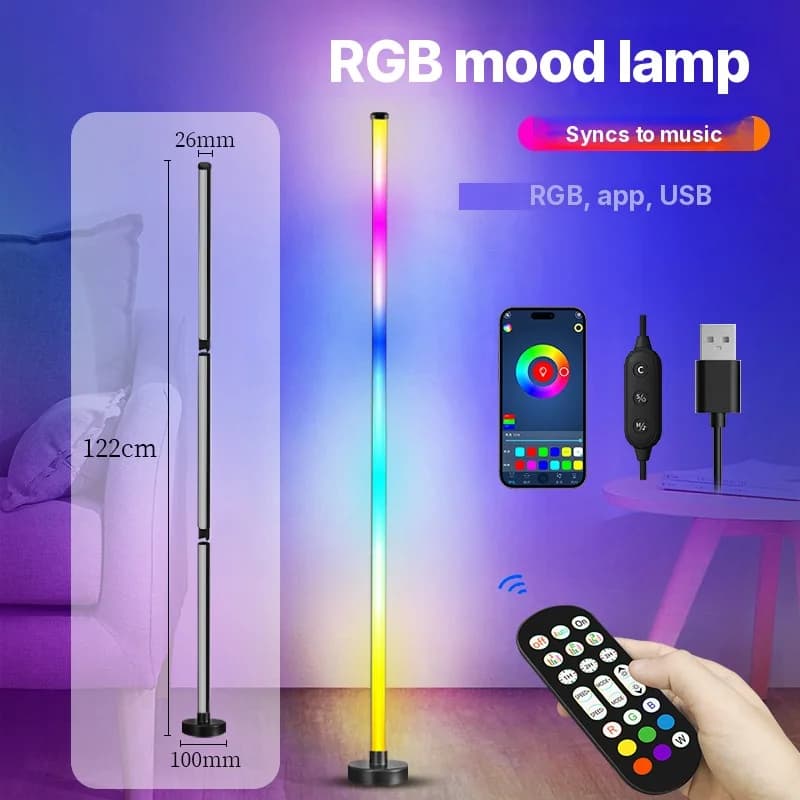 Talna svetilka RGB s spreminjanjem barv, sinhronizacijo glasbe in upravljanjem prek aplikacije