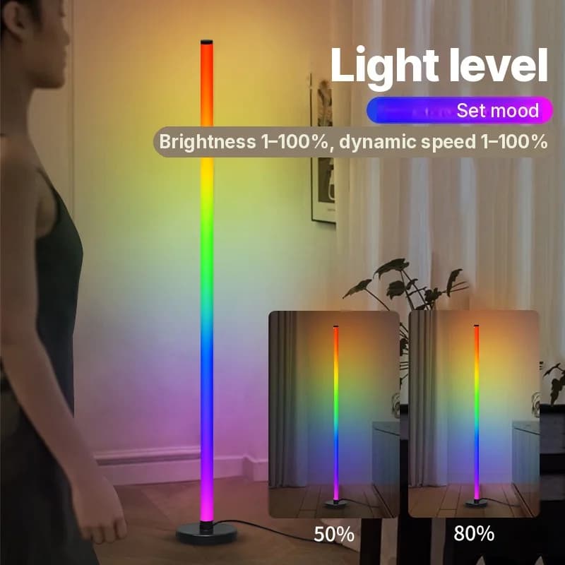 RGB modularna talna svetilka s sinhronizacijo glasbe in upravljanjem prek aplikacije