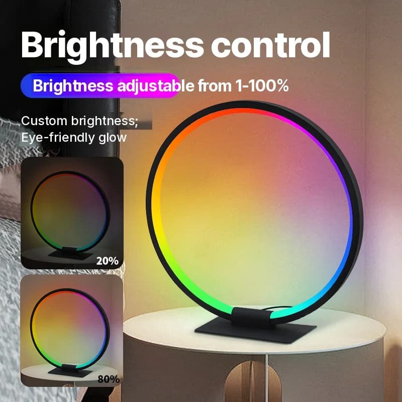 RGB LED ambientalna nočna svetilka s sinhronizacijo z glasbo