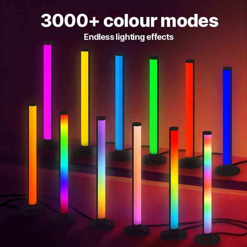 RGB LED namizna svetilka, odzivna na zvok, z upravljanjem prek aplikacije